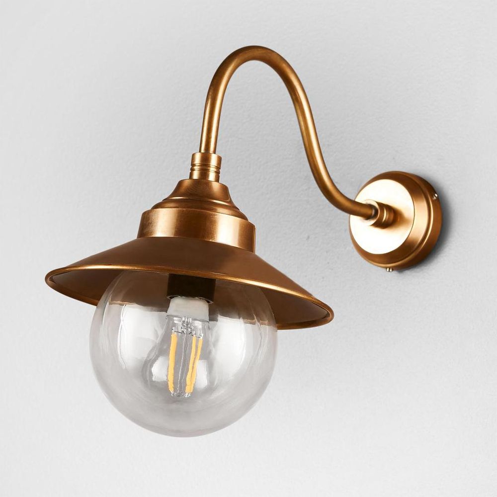 Zermatt Outdoor Wall Lamp Antique Brass - ELPIM51811AB