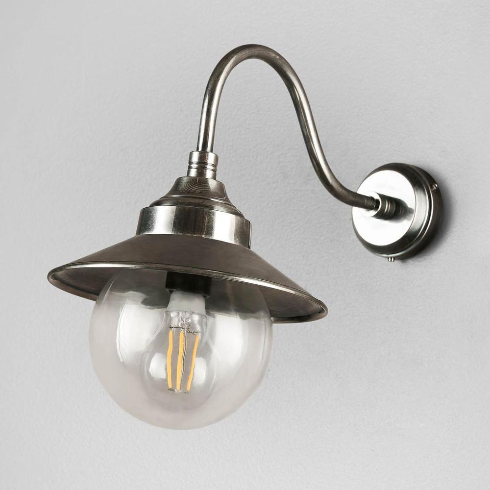 Zermatt Outdoor Wall Lamp Antique Silver - ELPIM51811AS