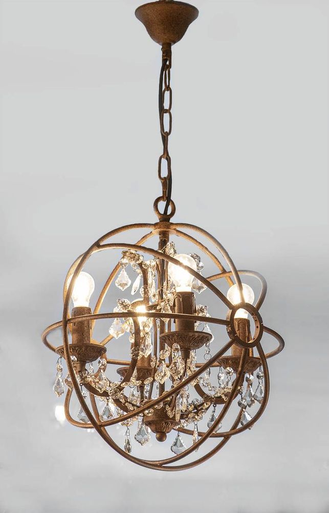 Sundance 4 Light Chandelier Small Rust - ELZRD6002-4OR