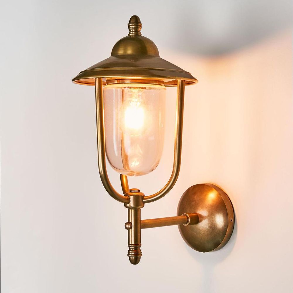 Pier Outdoor Wall Lamp Antique Brass - ELPIM51230AB