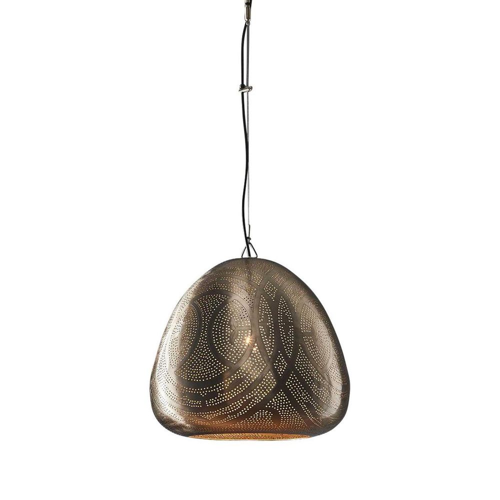 Stockport Dome 1 Light Pendant Nickel - ELJE22338