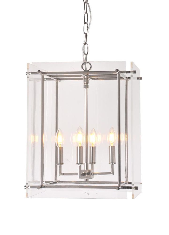 Duke 4 Light Pendant Nickel - ELZRD50714N