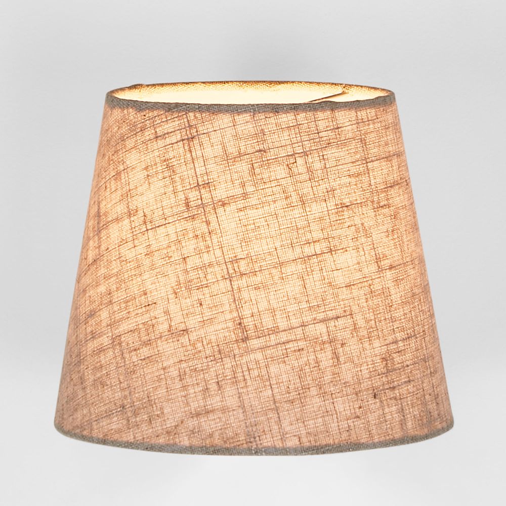 XXS Taper Lamp Shade (7x5x6 H) - Dark Natural Linen - Linen Lamp Shade - ELSZ756NLEU