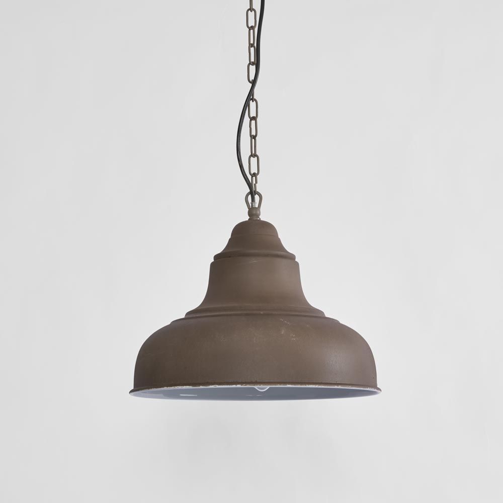 Brasserie 1 Light Pendant Small Rust - ELANK39901RUST