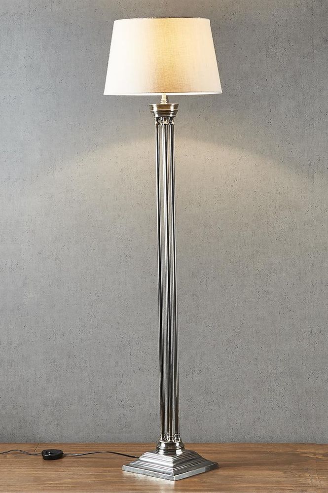 Hudson 1 Light Floor Lamp Base Antique Silver - ELPIM30071AS