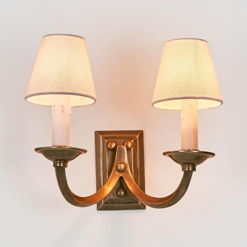 Elysee 2 Light Wall Lamp Antique Brass - ELPIM52181AB