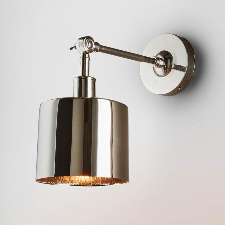 Portofino Wall Lamp Shiny Nickel - ELPRTFWL15SN