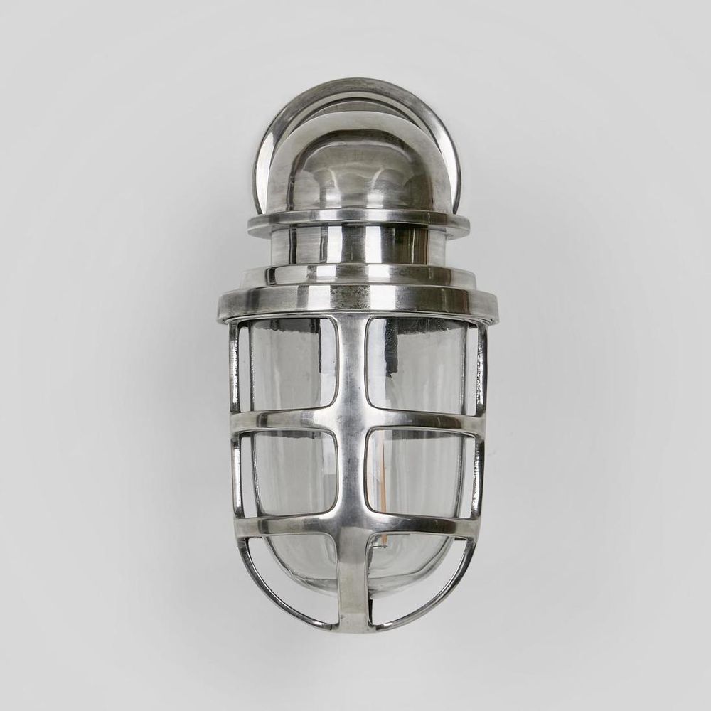 Porto Outdoor Wall Lantern Antique Silver - ELPIM59895AS