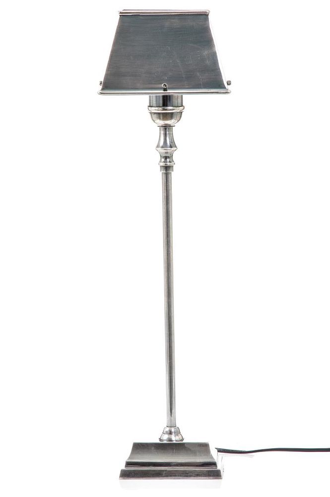Collin 1 Light Table Lamp with Rectangular Metal Shade Antique Silver - ELPIM70517AS