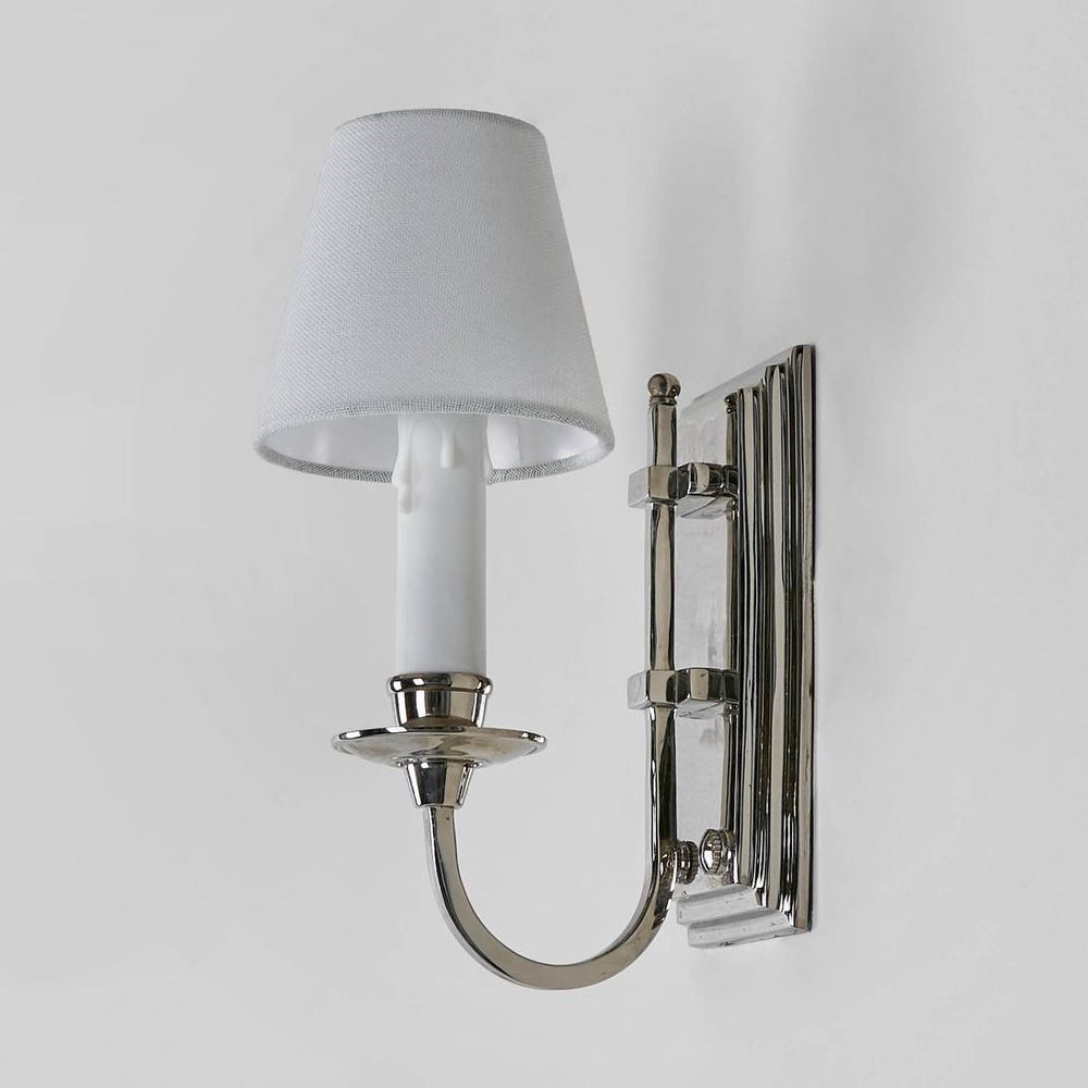 East Borne 1 Light Sconce Base Nickel - ELPIM901SN