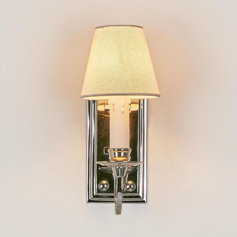 East Borne 1 Light Sconce Base Nickel - ELPIM901SN