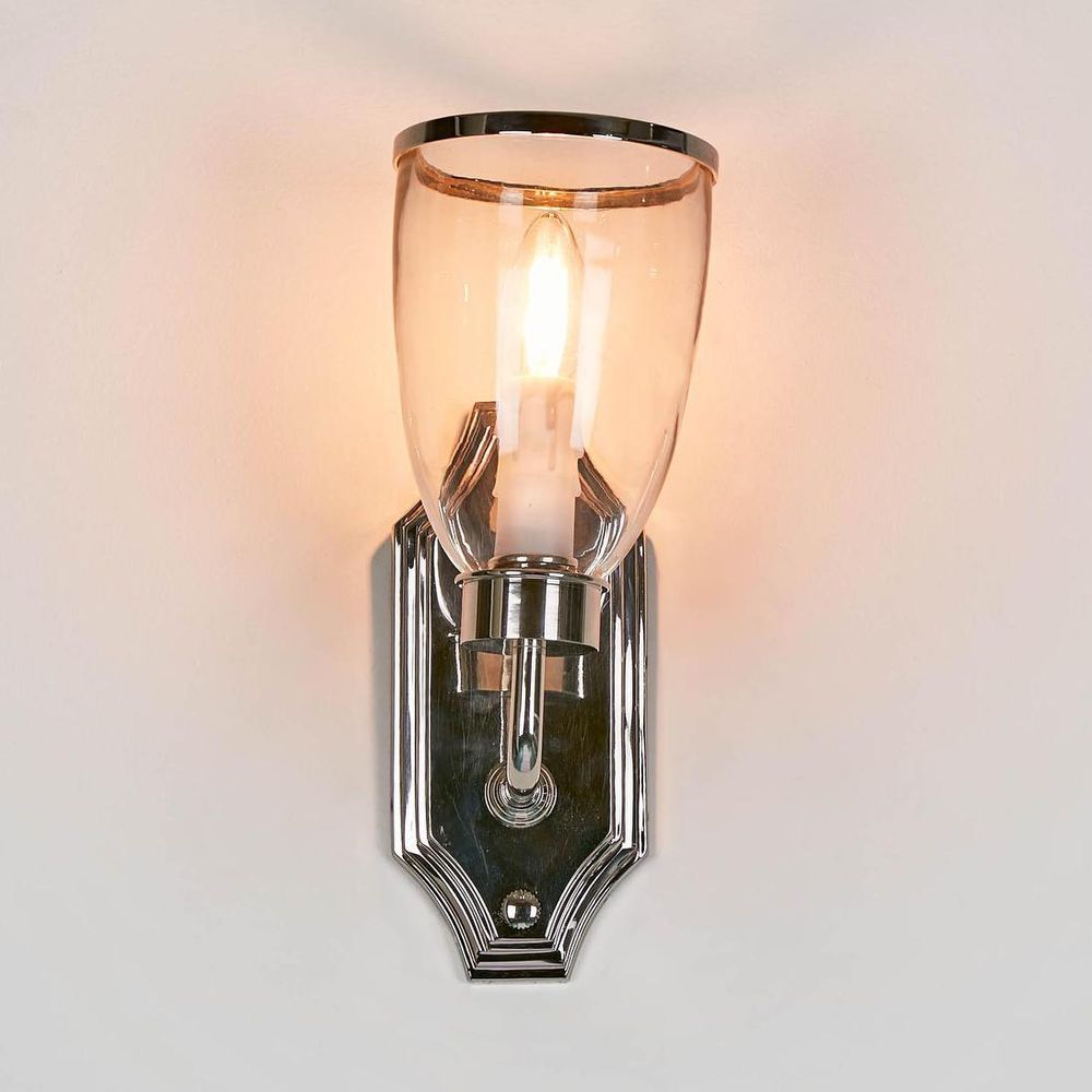Westbrook 1 Light Sconce Nickel With Glass Shade - ELPIM85350SN