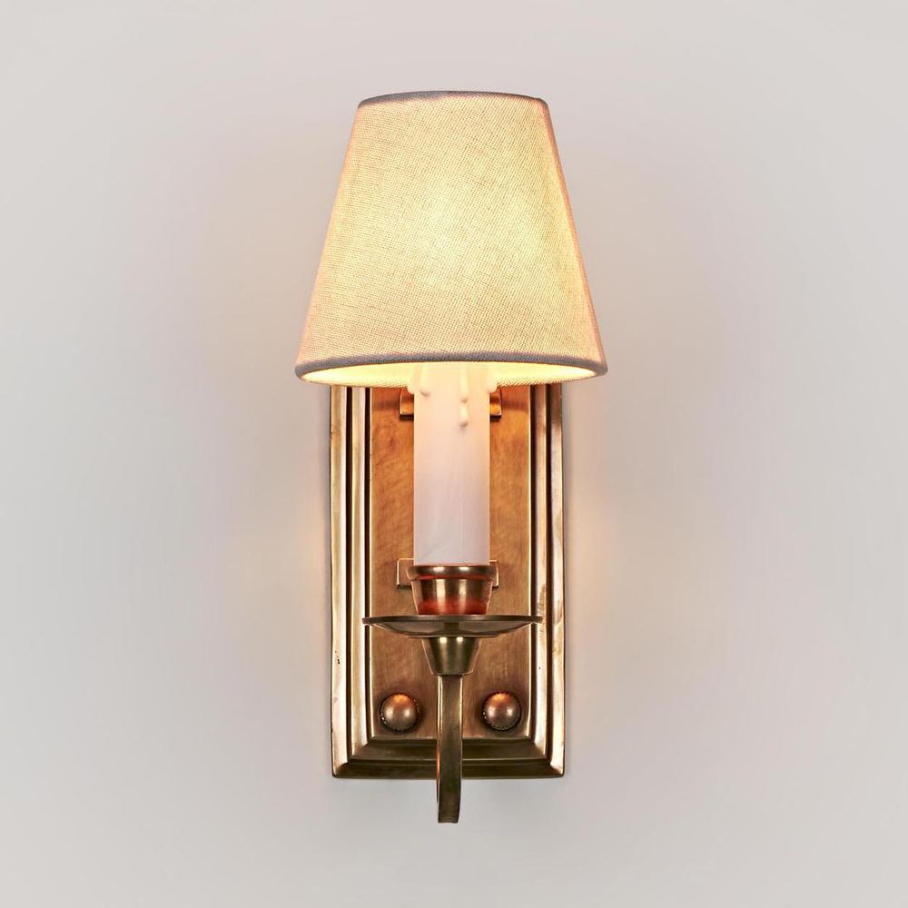 East Borne 1 Light Sconce Base Antique Brass - ELPIM901AB