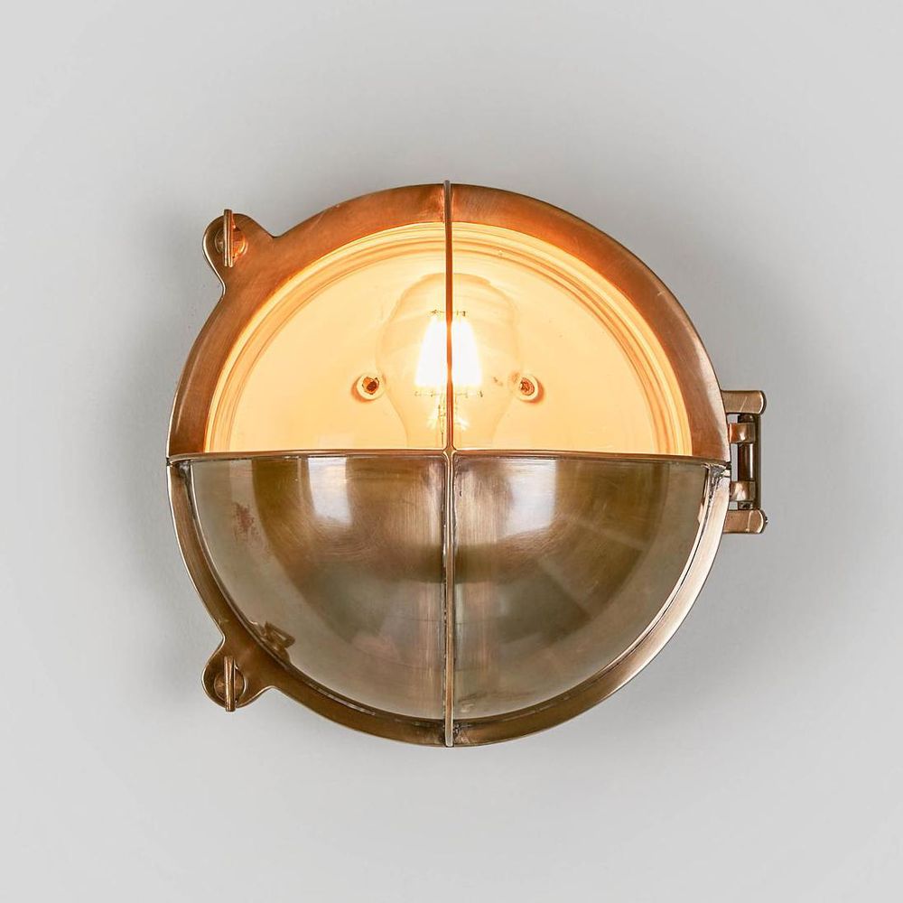 Vienna Outdoor Wall Lamp Antique Brass - ELPIM51713AB