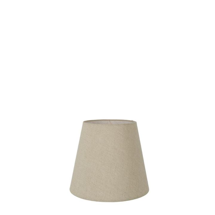 XXXS Taper Lamp Shade (5x3x4.5 H) - Dark Natural Linen - Linen Lamp Shade with Clip Fixture - ELSZ5345NL