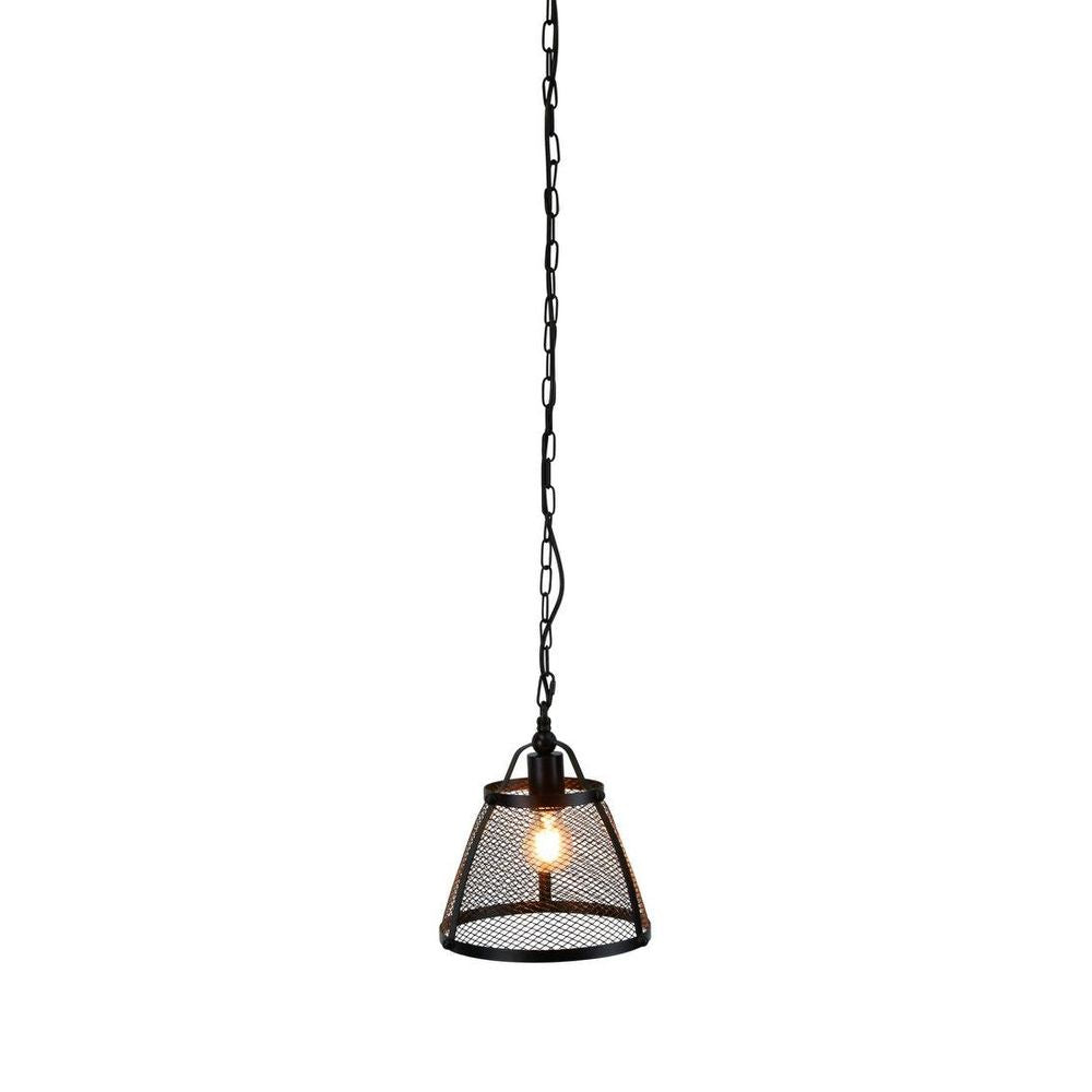Lorenzo Medium 1 Light Pendant Black - ELZR6344BS