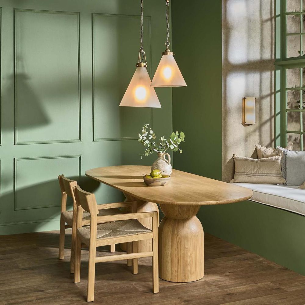 Gadsden Medium Glass 1 Light Pendant Brass - ELPIM51961AB