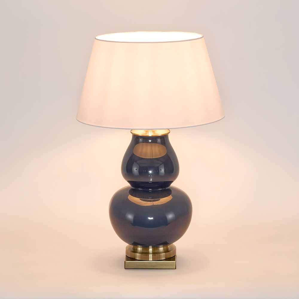 Matisse Table Lamp Dark Blue Ceramic / Metal - ELJC9277BLU
