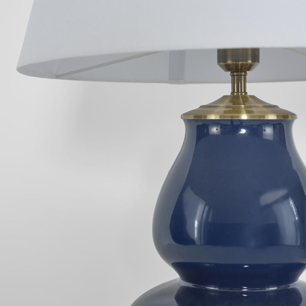 Matisse Table Lamp Dark Blue Ceramic / Metal - ELJC9277BLU