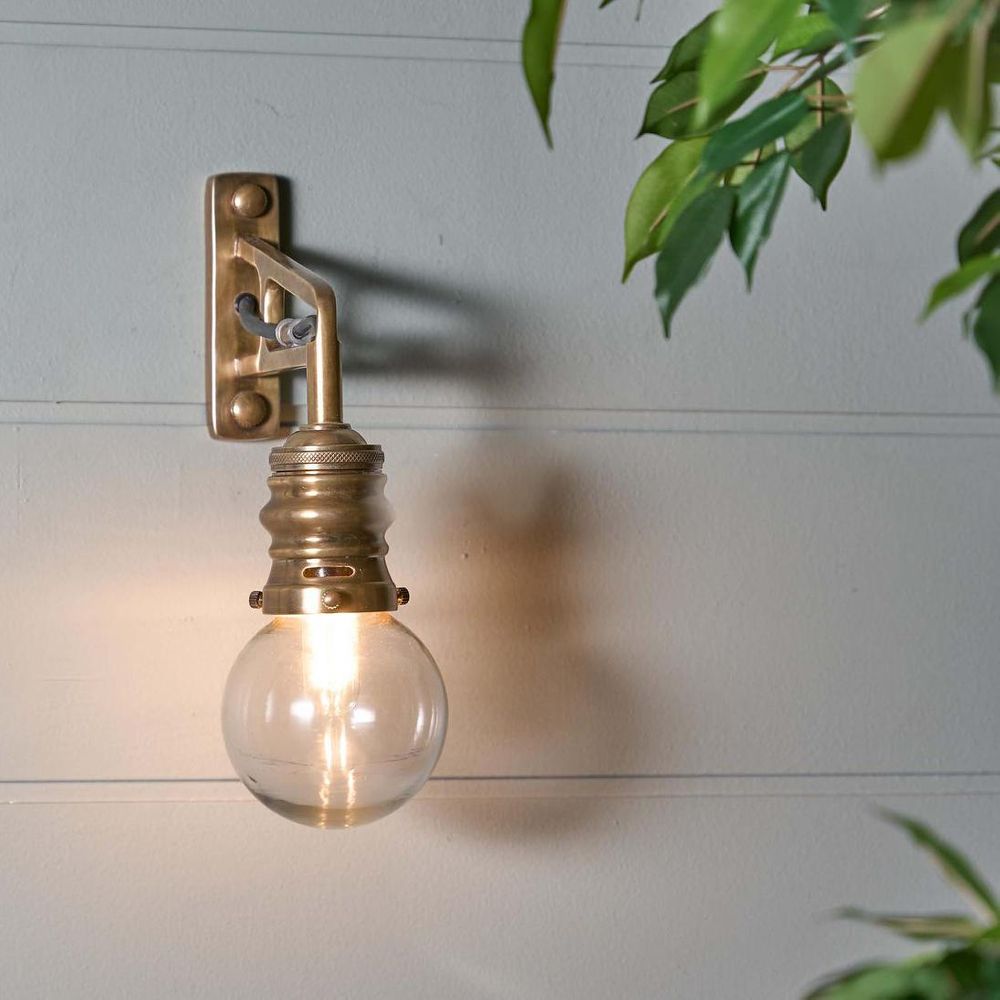 Carlton Exterior Wall Light Brass - ELPIM51517AB