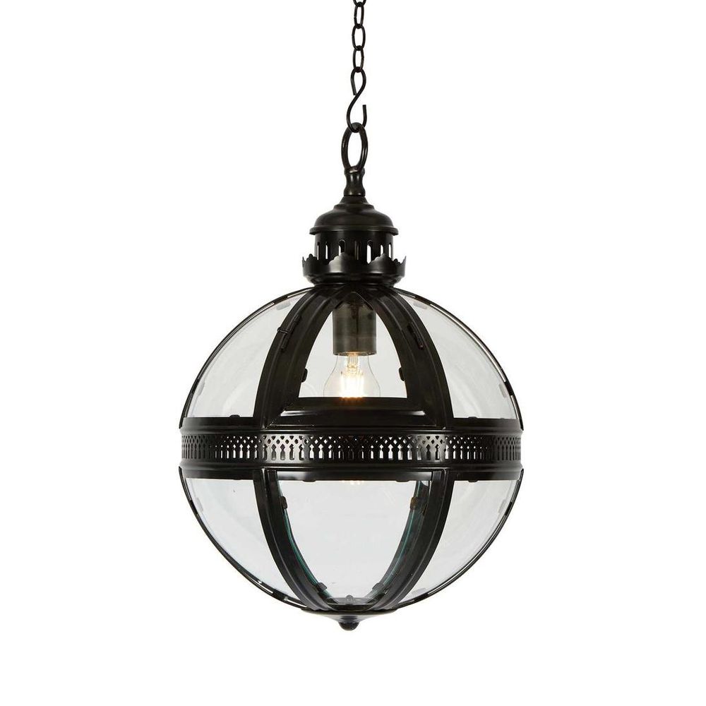Saxon 1 Light Pendant Small Black - ELCITWRT18SBLK