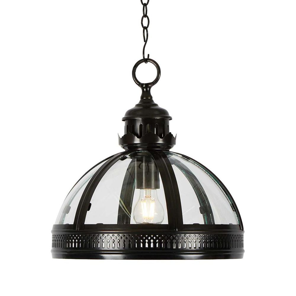 Winston 1 Light Pendant Black Small - ELCITFR4482BK