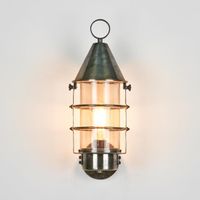 Eastwood Exterior Wall Light Silver Brass - ELPIM30677AS