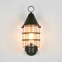 Eastwood Exterior Wall Light Black Brass - ELPIM30677BLK