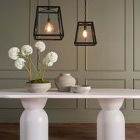 Theo Pendant Light Black Iron / Glass - ELHK2126M