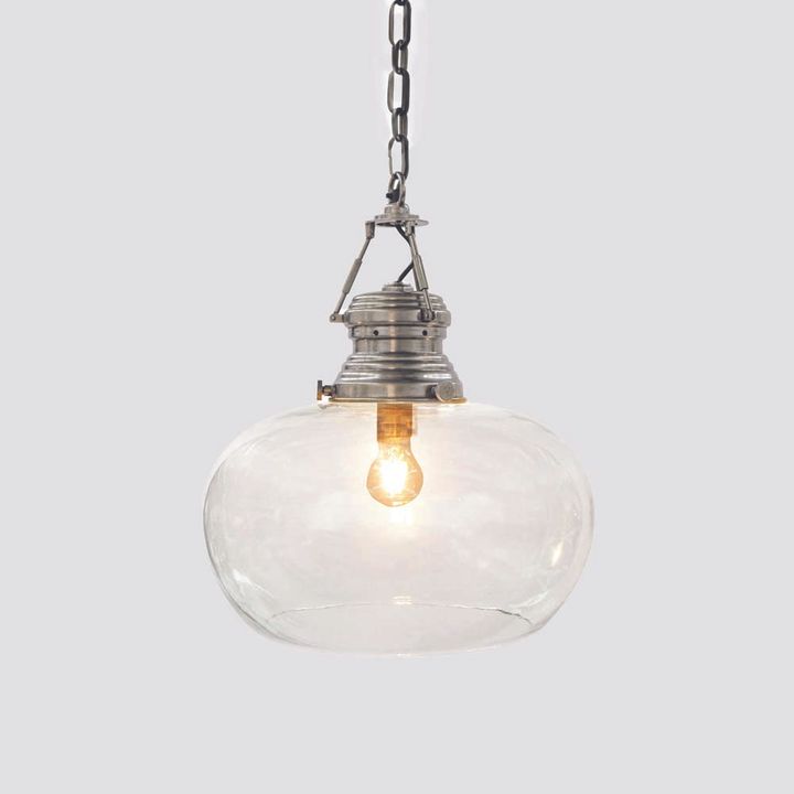 Paddington 1 Light Pendant Small Antique Silver - ELPIM50752AS