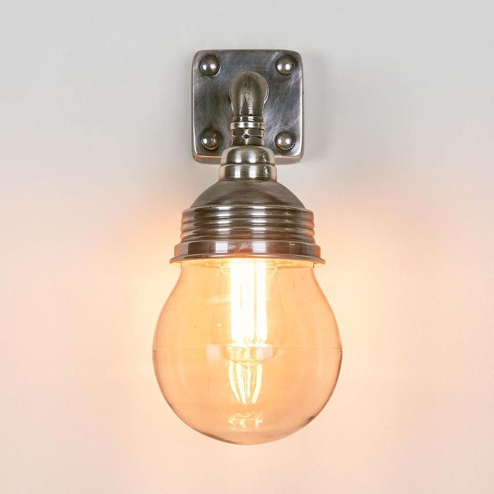 Dover Outdoor Wall Lamp Antique Silver - ELPIM51119AS
