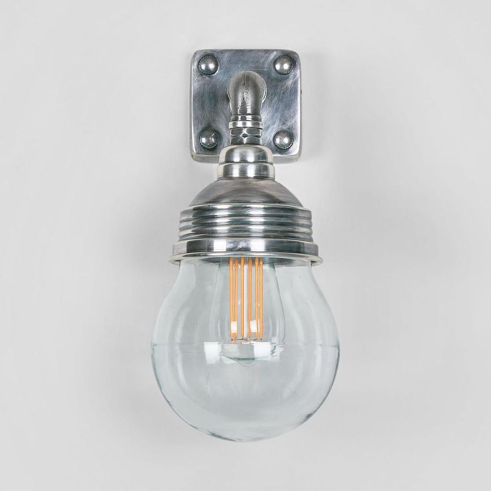 Dover Outdoor Wall Lamp Antique Silver - ELPIM51119AS