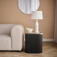 Bermuda Table Lamp White Brass - ELHK7042WH