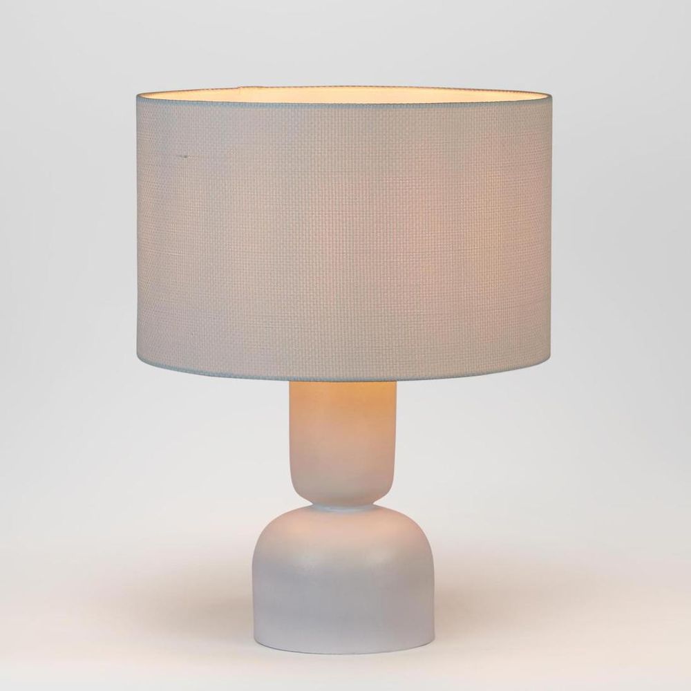 Clem Small Table Lamp with Shade White - MRDLMP0023