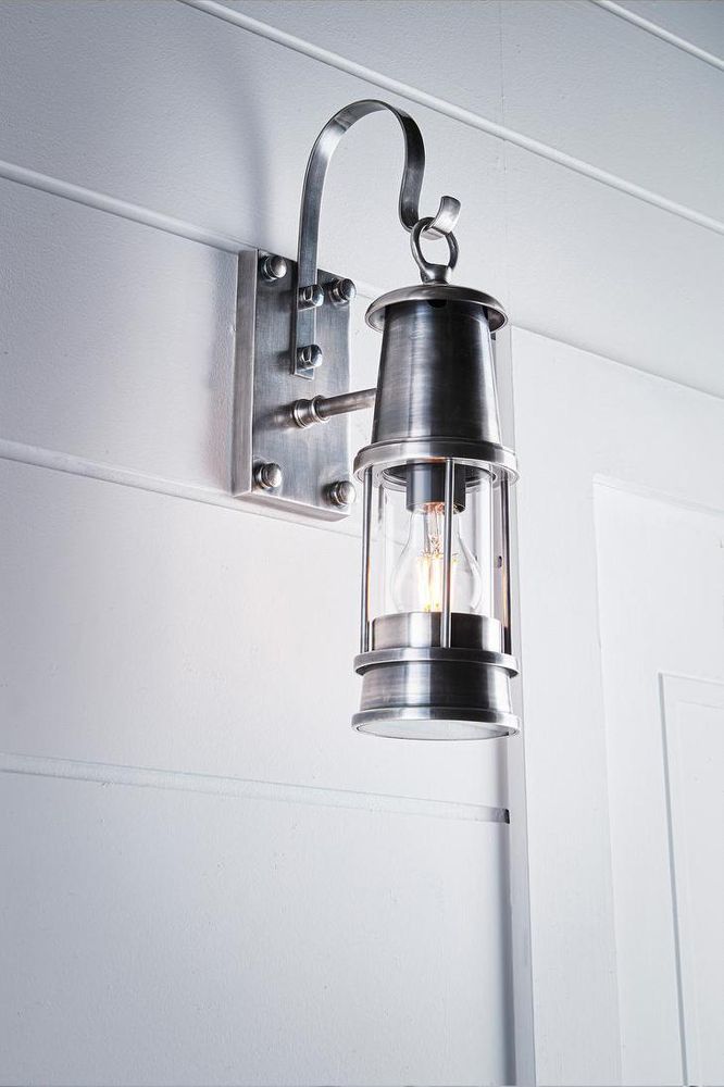 Liberty Exterior Wall Light Antique Silver Brass - ELPIM51296AS