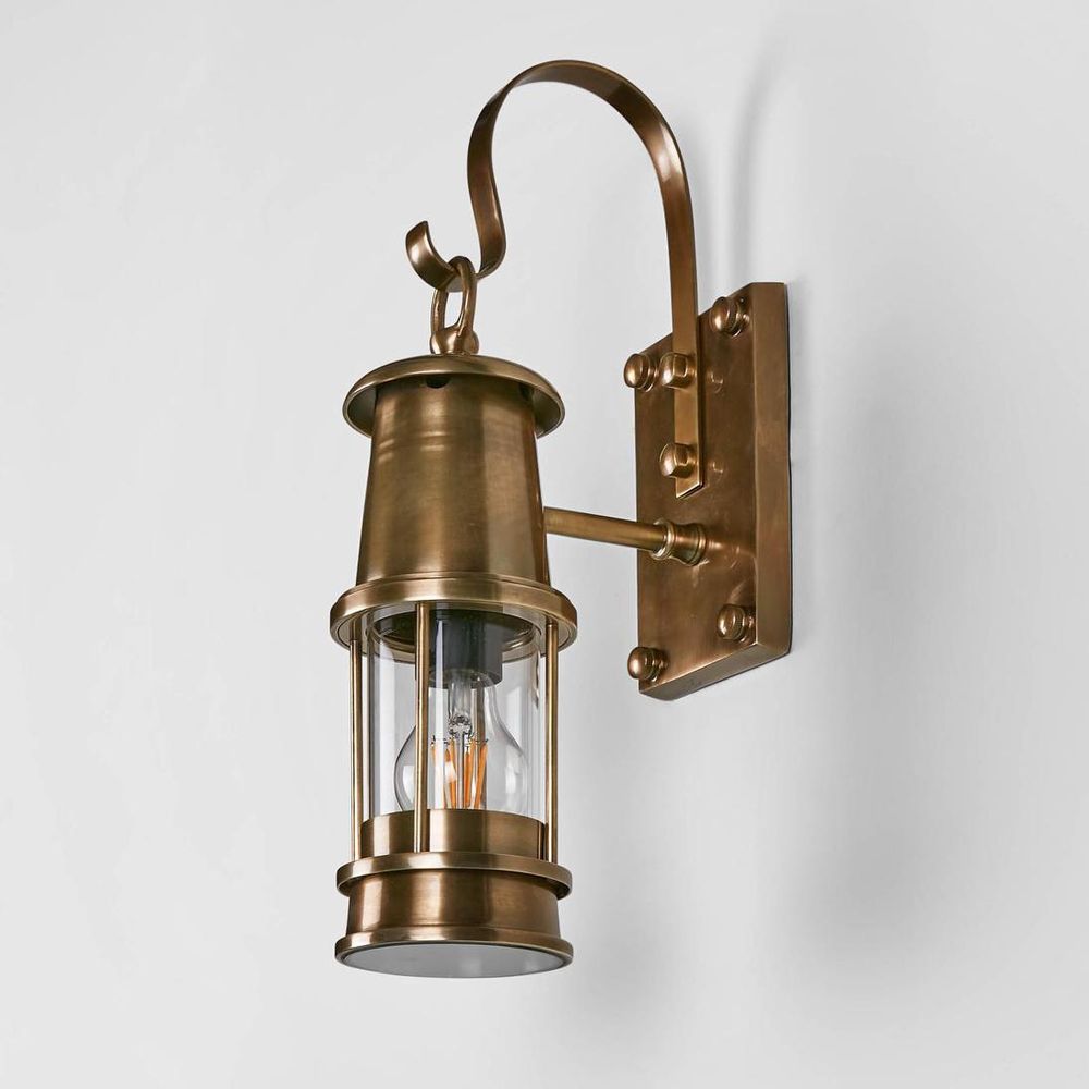 Liberty Exterior Wall Light Antique Brass - ELPIM51296AB