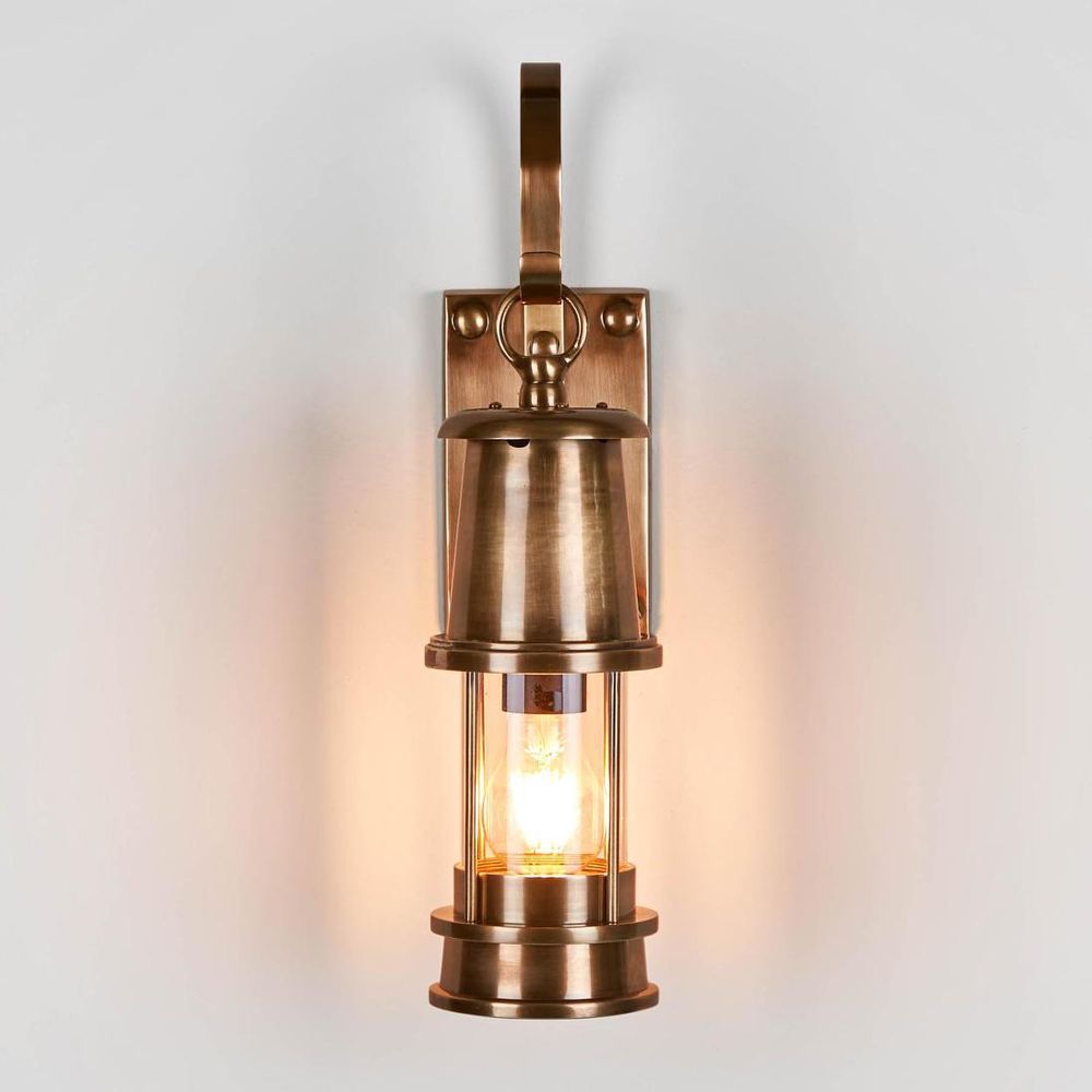 Liberty Exterior Wall Light Antique Brass - ELPIM51296AB