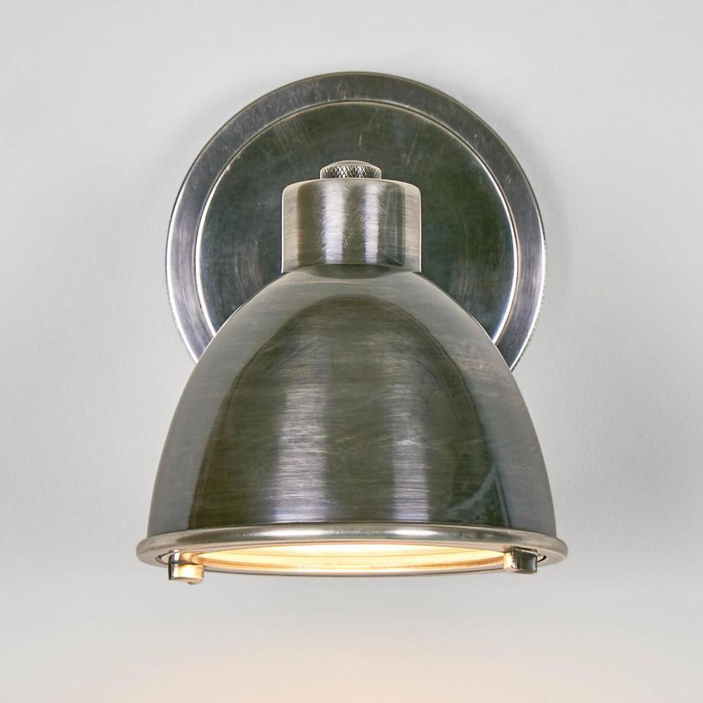 Panama Exterior Wall Light Silver Brass - ELPIM31246AS