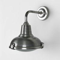 Catalina Exterior Wall Light Antique Silver Brass - ELPIM31328AS