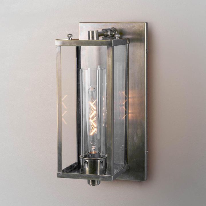 Pavillion Exterior Wall Light Antique Silver Brass - ELPIM31330AS
