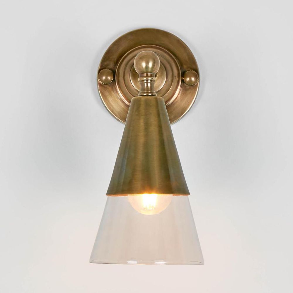 Otto Wall Sconce Antique Brass Glass - ELPIM31376GLAAB