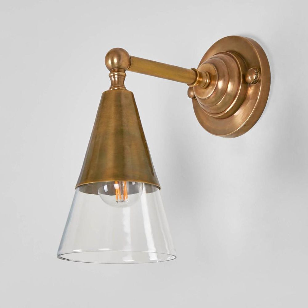 Otto Wall Sconce Antique Brass Glass - ELPIM31376GLAAB