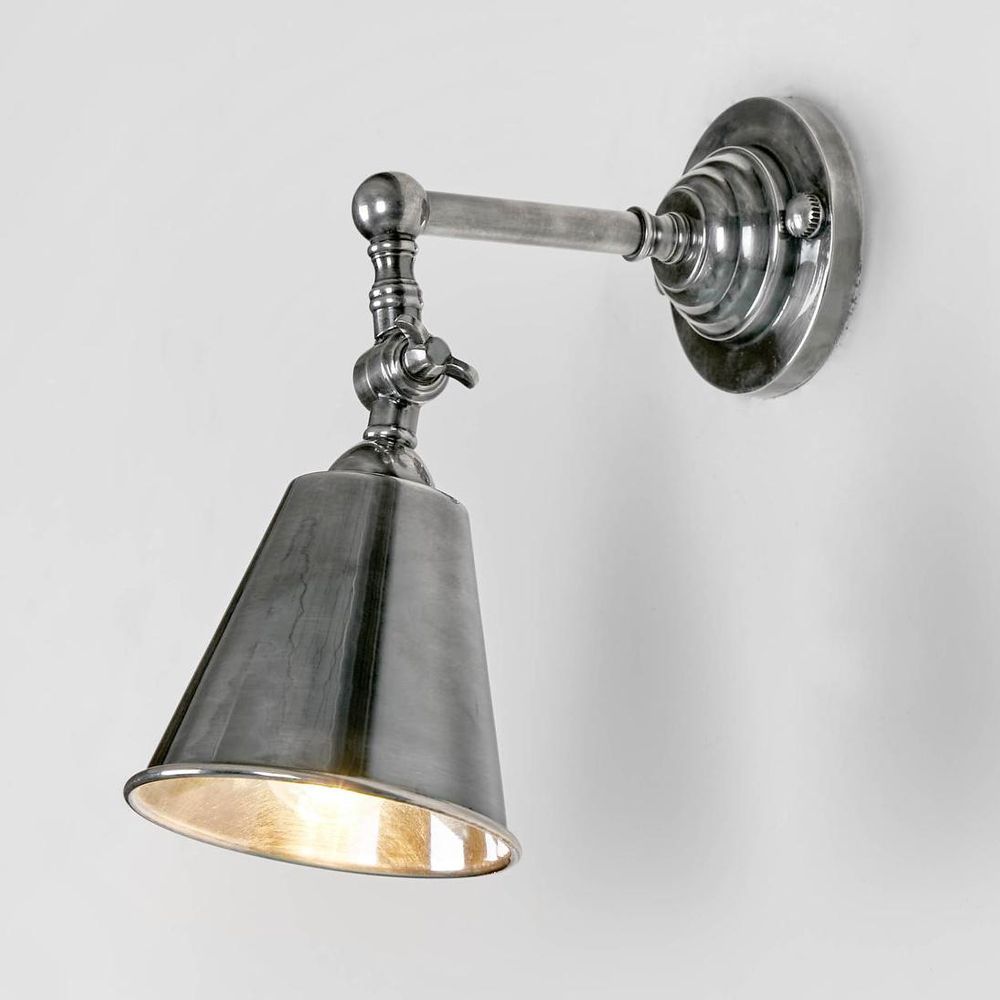 Utopia Wall Sconce Antique Silver Brass - ELPIM31376AS