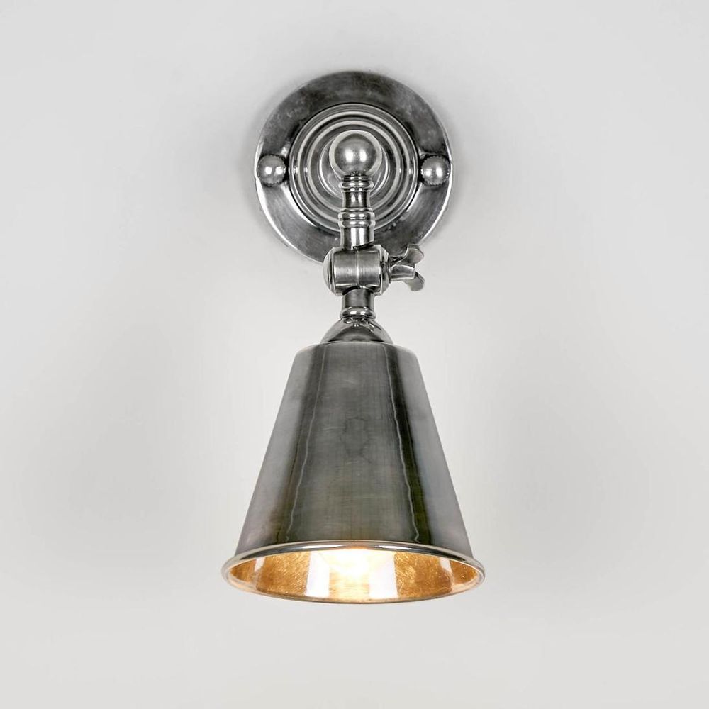 Utopia Wall Sconce Antique Silver Brass - ELPIM31376AS