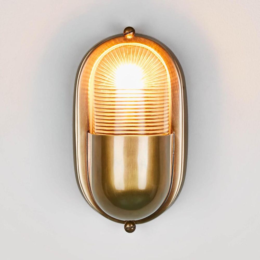 Anchor Exterior Wall Light Brass - ELPIM31211AB