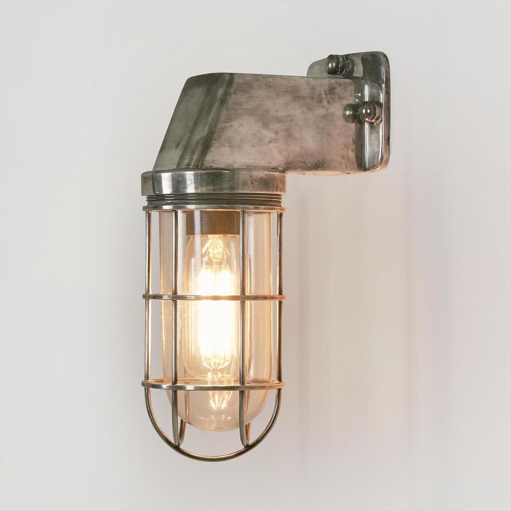 Royal London Outdoor Wall Light Antique Silver - ELPIM50401AS
