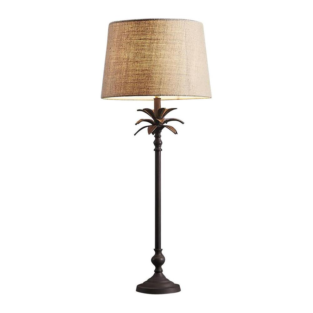 Casablanca 1 Light Bronze - Tall Slender Palm Tree Table Lamp Base Only - ELANK49168ANT