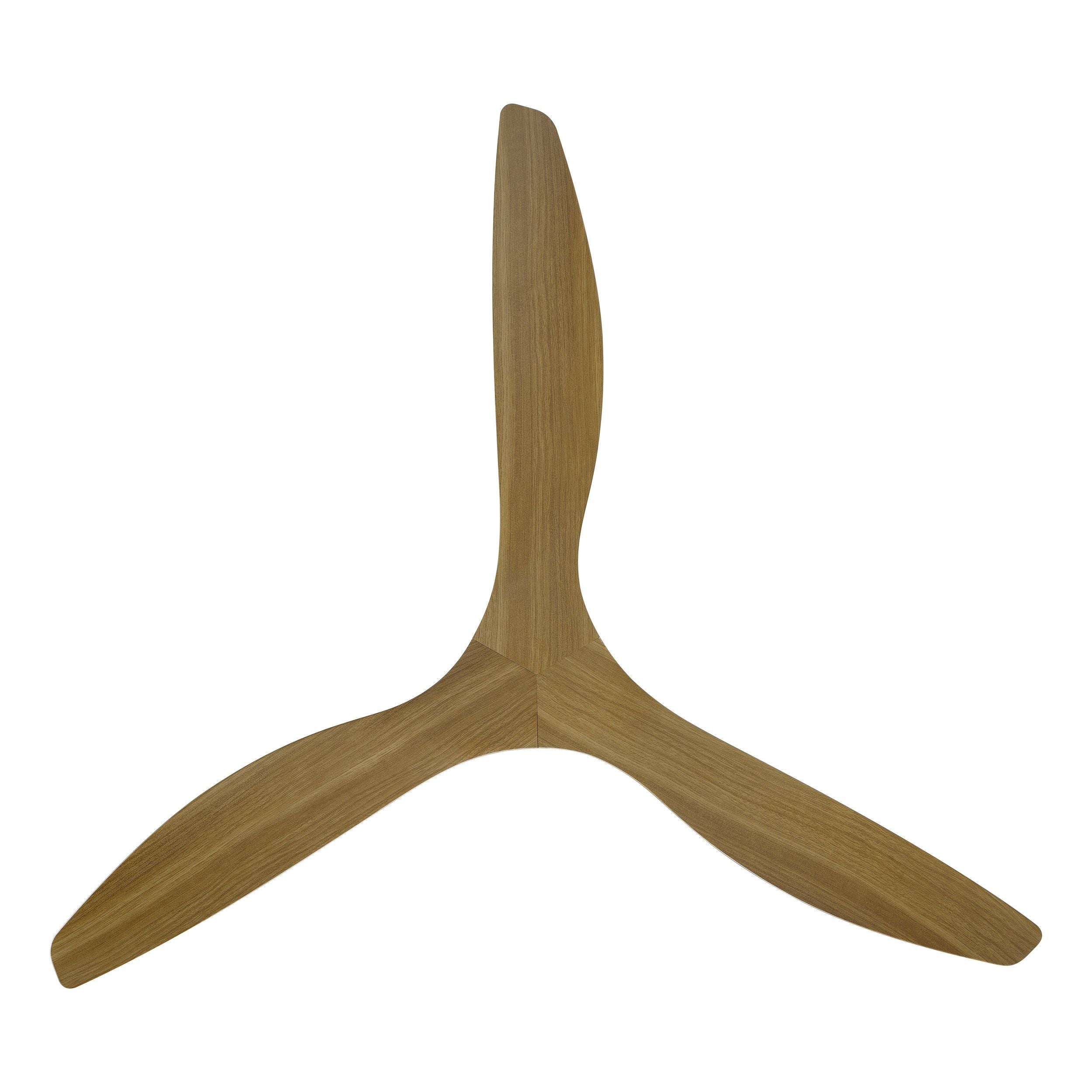 Surf DC Ceiling Fan 72" Black With Burmese Teak Blade - 20789417