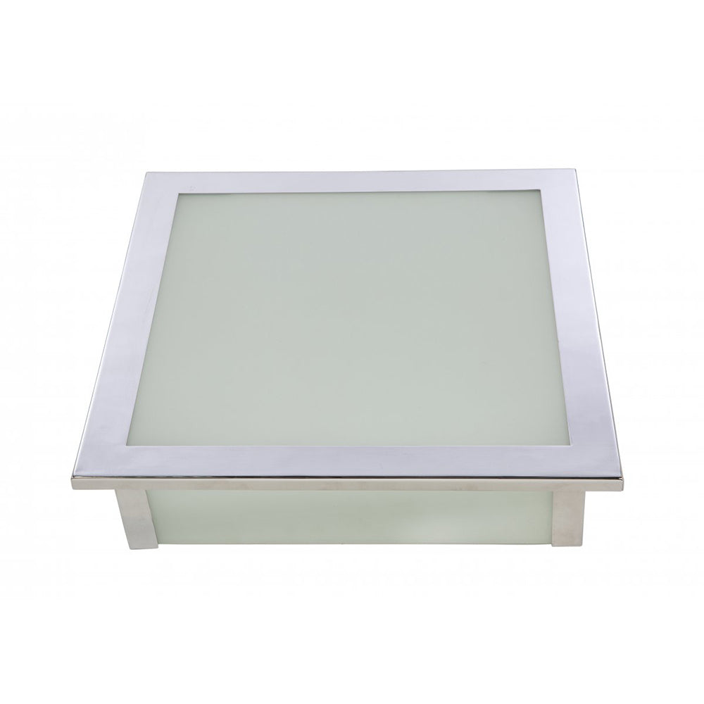 Fiorentino Lighting - LIMA 4 Light Square Oyster Silver