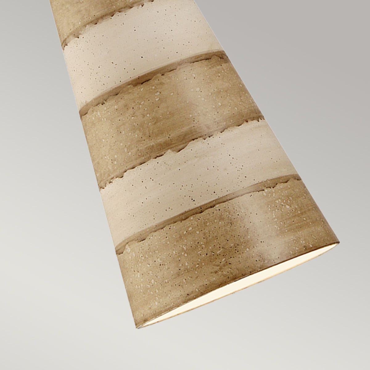 Anemone 1 Light Pendant Taupe & Cream Patina - FB-ANEMONE-P-B